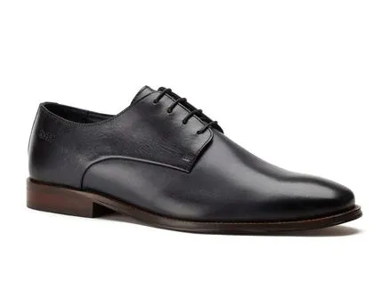 Base London Marley Leather Shoes - Navy
