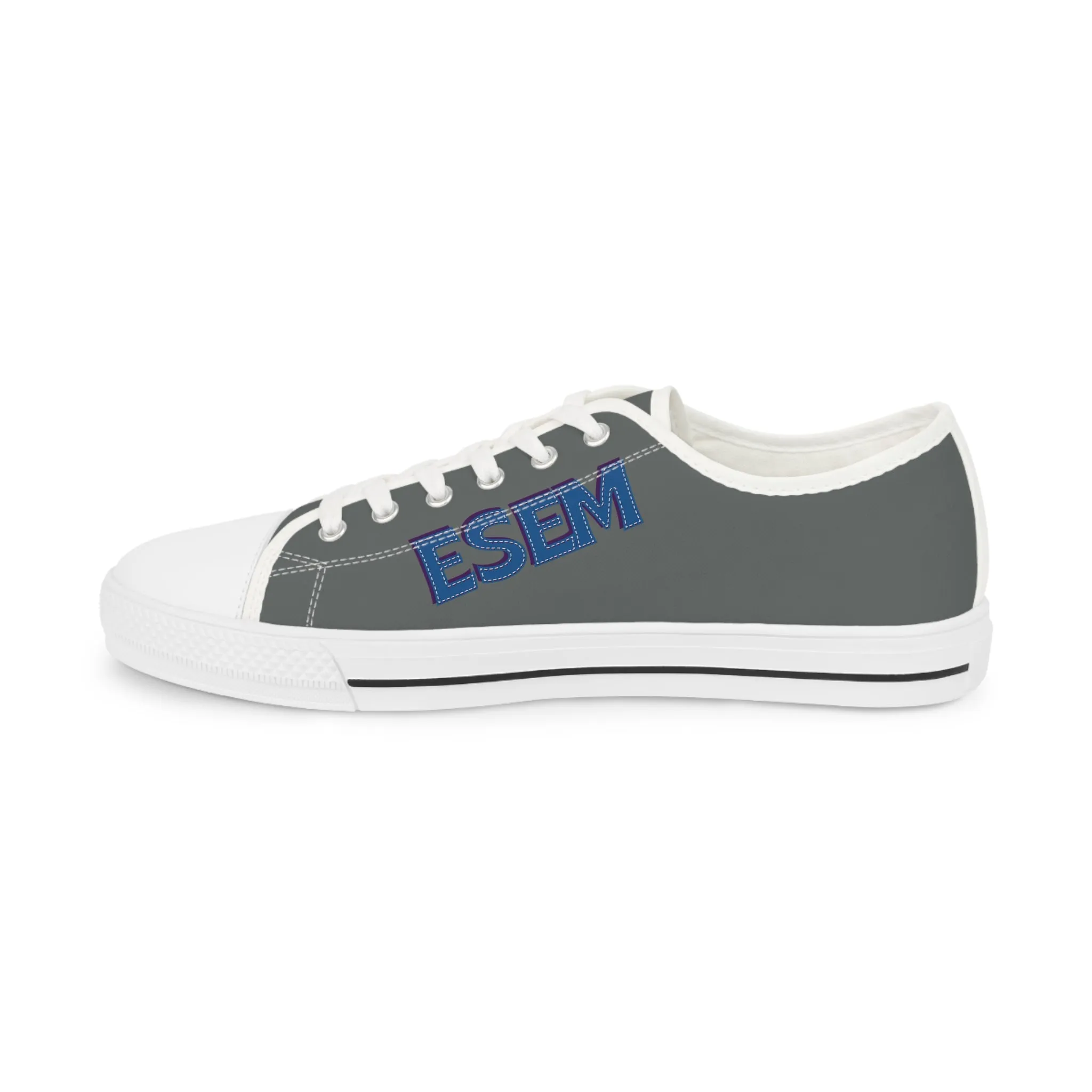 ESEM Blue - Gray Men's Low Top Sneakers