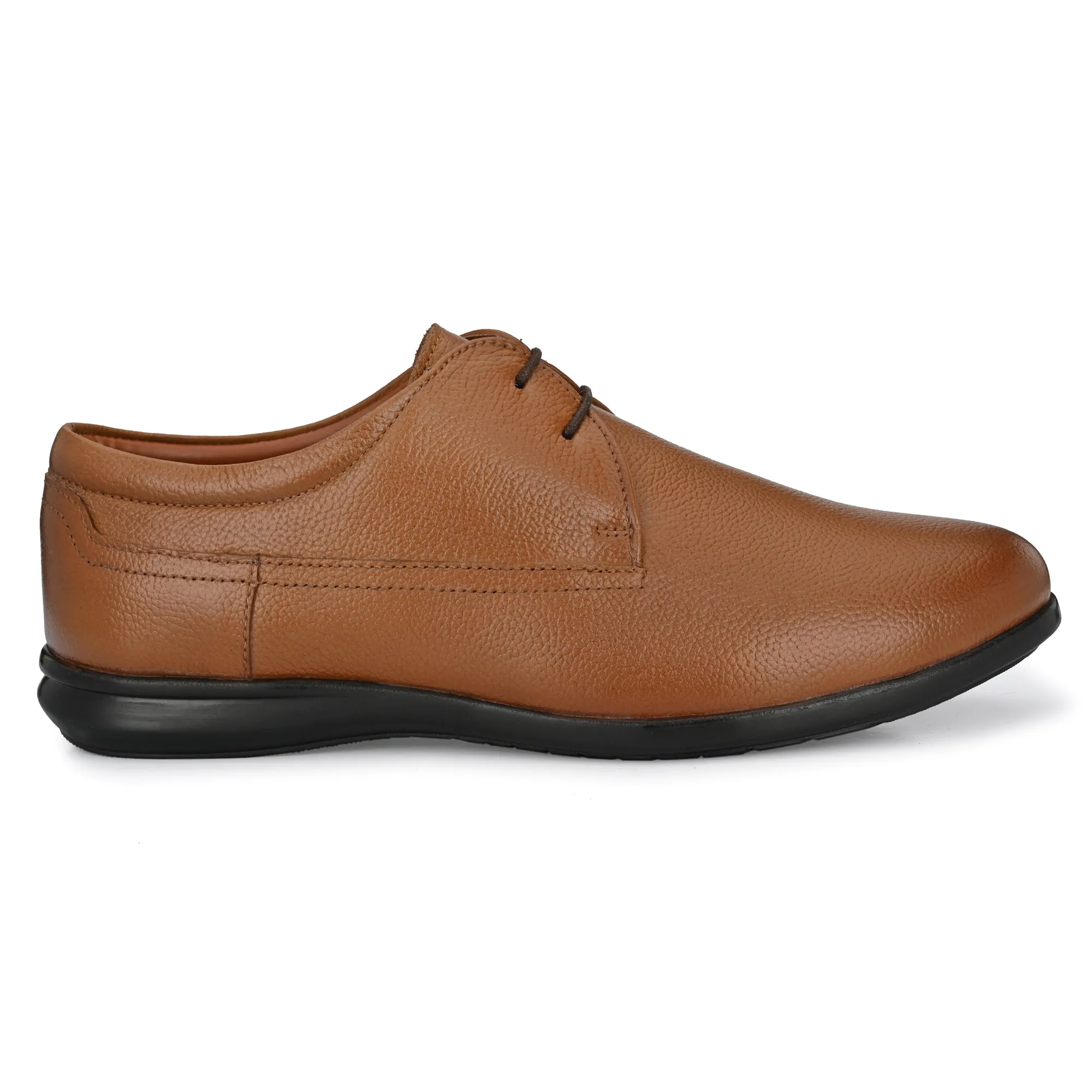 Genuine Full Grain Leather Toe Cap Lace Ups