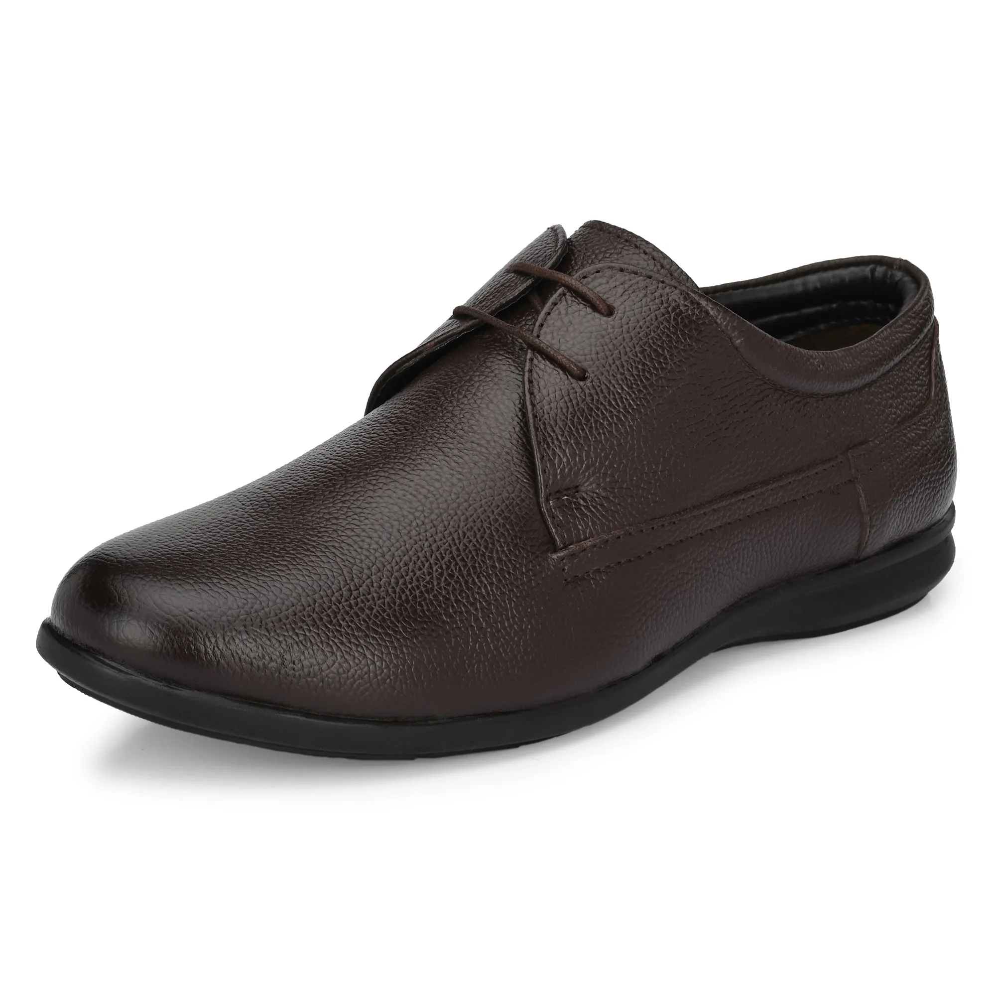 Genuine Full Grain Leather Toe Cap Lace Ups