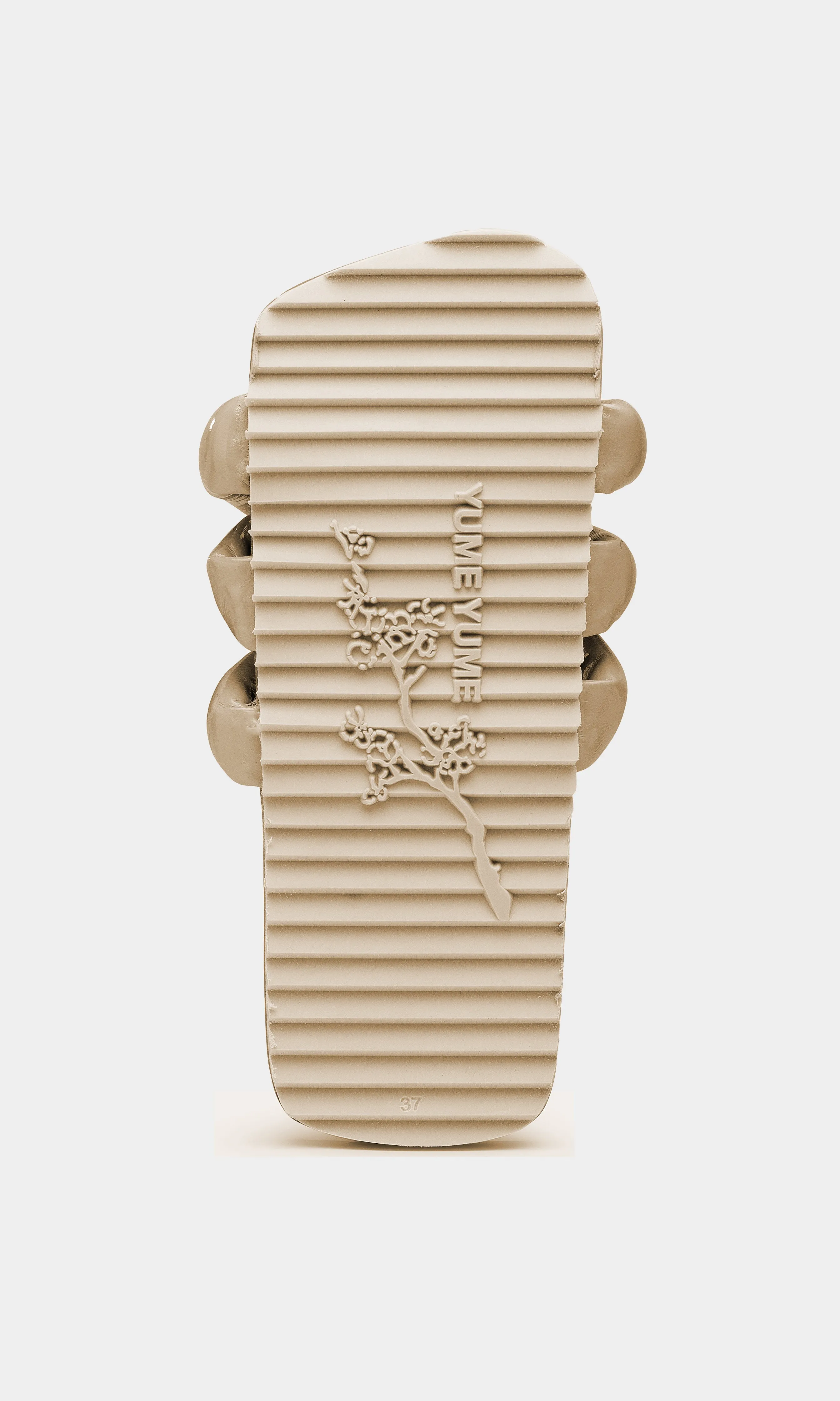 Tyre Slide Beige Sandals