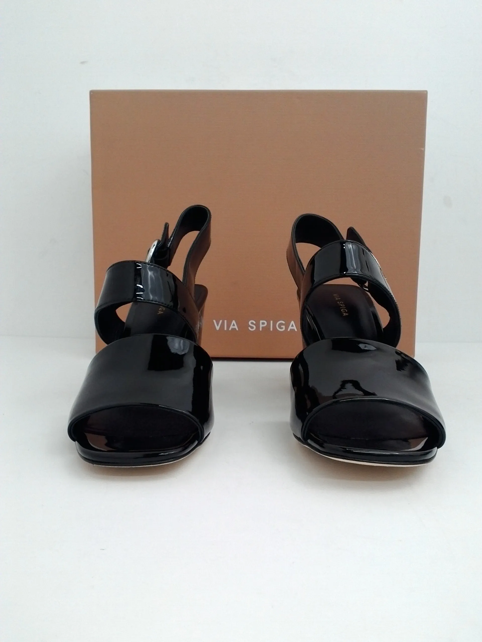 Via Spiga Women's V-Evelyne Black Patent Size 5.5 M